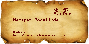 Meczger Rodelinda névjegykártya